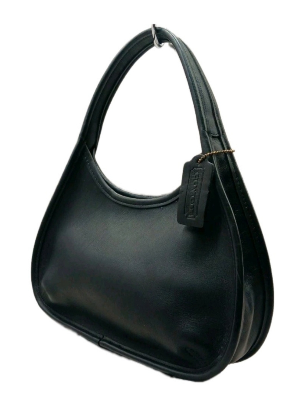 Coachtopia Mini Ergo Black Pebbled Leather Crossbody Bag - Picture 4 of 7